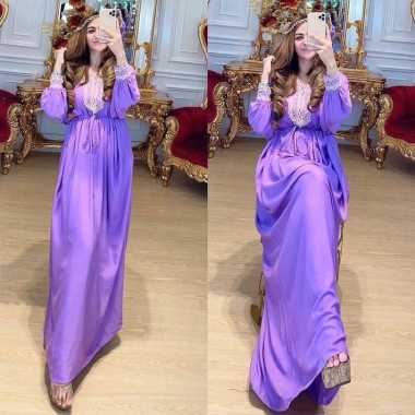 Kaftan Lebaran Arabian Dubai by RGB Original Lilac
