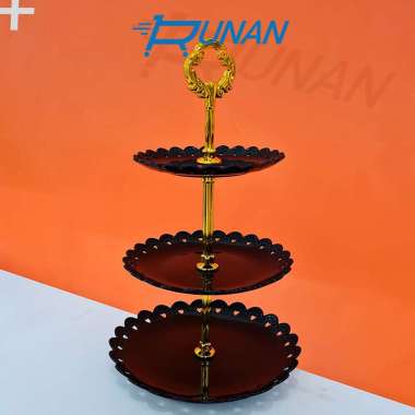 Piring Kue Tingkat Rak Tatakan Kue Cake Stand Muffin Piring Pesta Plastik