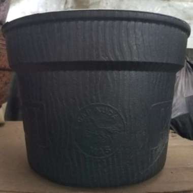 Unik Pot bunga  pot KARET 27 hitam POT KARET LEBIH KUAT DRI POT PLASTIK Murah