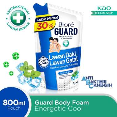 Promo Harga Biore Guard Body Foam Energetic Cool 800 ml - Blibli