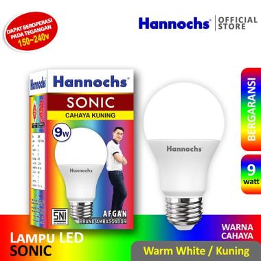 Hannochs Lampu LED Sonic 9 watt Cahaya Kuning Kuning