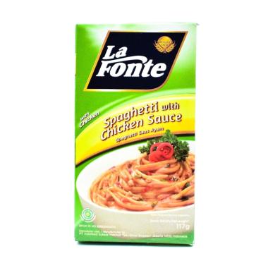 Promo Harga La Fonte Spaghetti Instant Chicken Sauce 117 gr - Blibli