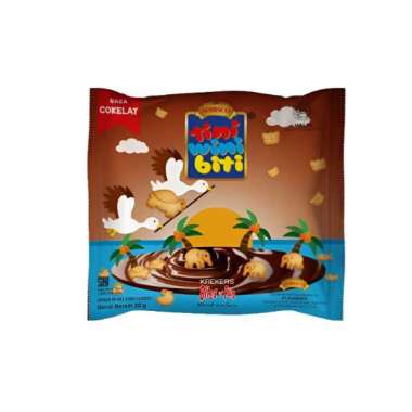 Tini Wini Biti biskuit mini bentuk hewan 18 gram (1pack 10pcs) coklat