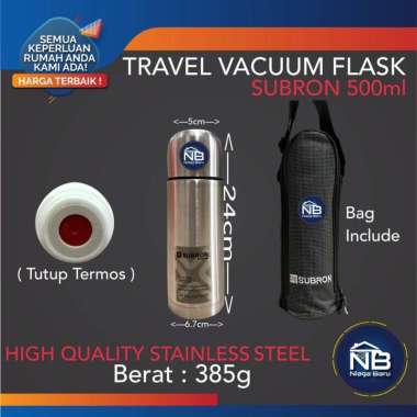 SUBRON Vacuum Flask Termos Air Panas 500ML Stainless