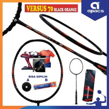 APACS VERSUS 70 RAKET BADMINTON ORIGINAL PAKET 1 BLACK