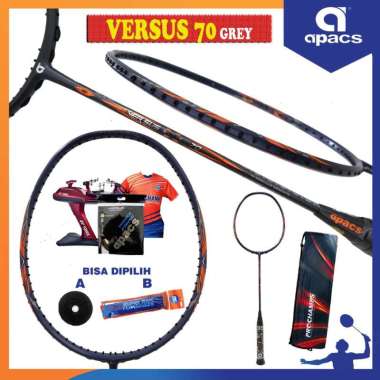 APACS VERSUS 70 RAKET BADMINTON ORIGINAL PAKET 1 GREY