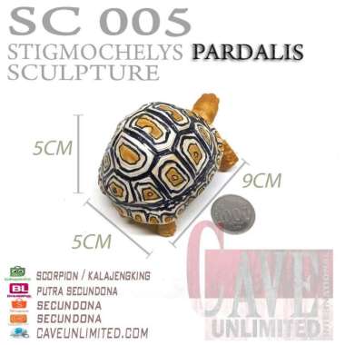 Replika patung tortoise Indian Star Instar istar kura kura darat torto PARDALIS