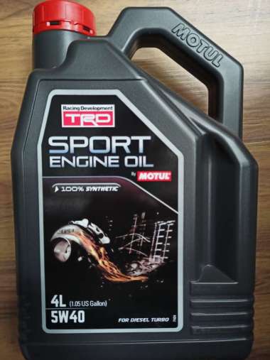 Oli Mesin Mobil Motul TRD SPORT ENGINE OIL 5W40 4L Diesel 70105