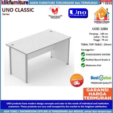 UOD 1084 UNO Meja Tulis Meja Kantor Meja Kerja 140 cm
