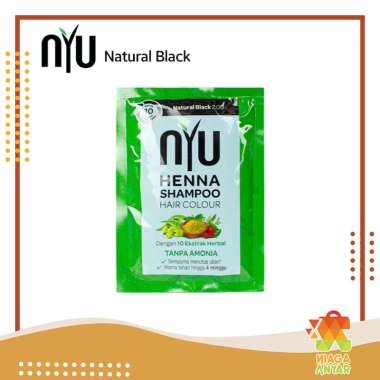 NA NYU Shampoo Hair Colour Henna / NYU Henna Shampoo Pewarna Rambut Sachet 20 ML / Hair Color Henna