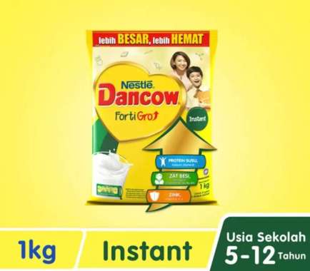 Promo Harga DANCOW FortiGro Susu Bubuk Instant 1000 gr - Blibli