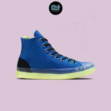 pink blue and yellow converse