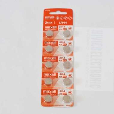 Maxll LR44 Baterai kancing - LR-44 alkaline button battery AG13 A76