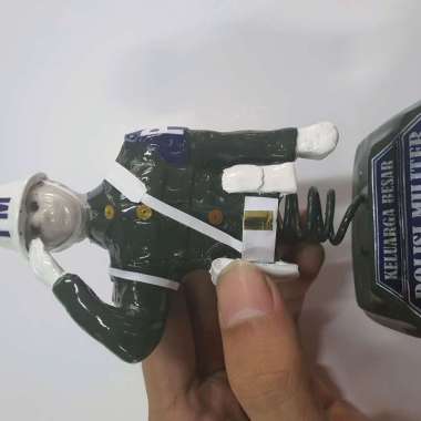 Miniatur patung Polisi militer Hormat| Patung miniatur mobil PM per | Pajangan figure kecil Polisi M