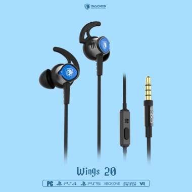 Sades Wings20 Gaming Earphone Black