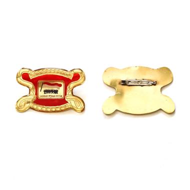 Mulyocreative Emblem Topi Baret Laskar Merah Putih [2 Pcs] Emas