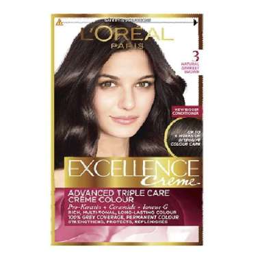 Loreal Excellence Creme - cat rambut permanen - sat rambut loreal - cat rambut paling bagus - cat ra