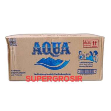 AQUA 330 ML 330ML KARTONAN DUS / AIR MINUM AQUA 330ML KARTON DUS