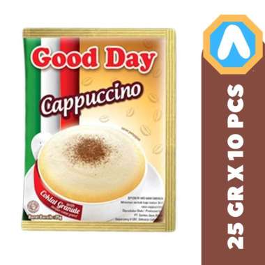 Promo Harga Good Day Cappuccino per 10 sachet 25 gr - Blibli