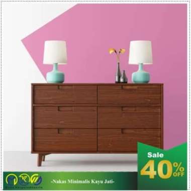 Nakas Laci 6 Minimalis Kayu jati Furniture Ruang Tamu MKI Jepara