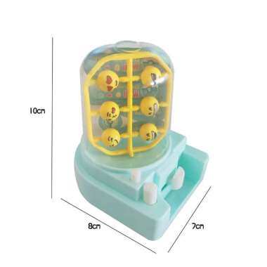 Mesin Capit Bola Mainan Mini Ball Catcher Candy Machine Jepit permen Small Biru