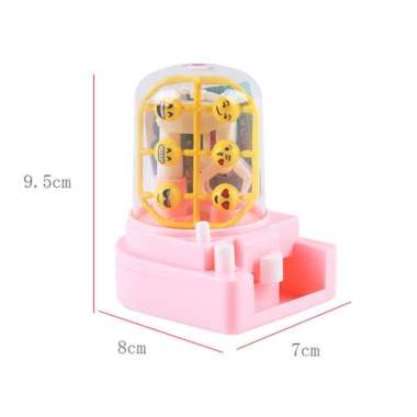 Mesin Capit Bola Mainan Mini Ball Catcher Candy Machine Jepit permen Small Pink