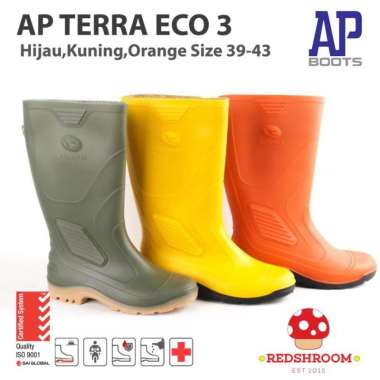 Sepatu Boot Tinggi AP BOOTS AP TERRA ECO 3 HIJAU KUNING ORANGE 40 Orange