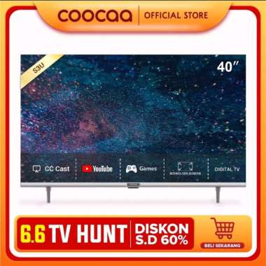 COOCAA 40S3U Smart TV LED 40 Inch Digital TV Garansi Resmi