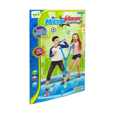 HKO Microphone Double Mic Mainan Anak - Biru