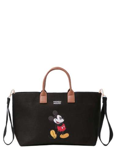 Gracegift Disney Mickey Mouse canvas tote bag Medium Black