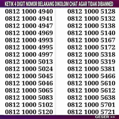 Nomor cantik simpati Telkomsel kartu perdana 4G