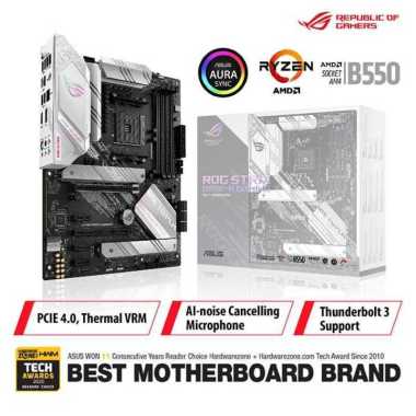 ASUS ROG Strix B550-A Gaming AMD AM4 B550 ATX Gaming Motherboard White