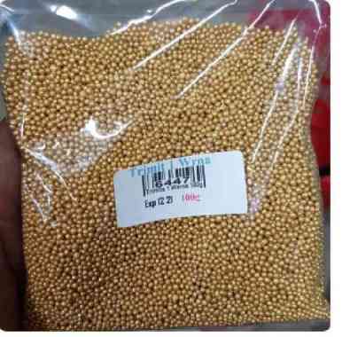Edible Sprinkle Ball Gold Topping Kue Cake Decoration 1 KG