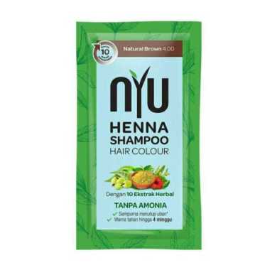 Nyu Henna Shampoo Hair Colour Natural Brown