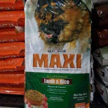maxi dog food lamb all life stage 20kg khusus ekspedisi