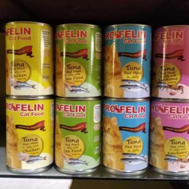 profelin cat food all varian 400 gram tuna hijau 500grm