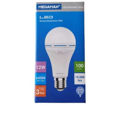 LAMPU LED EMERGENCY MEGAMAN 12 WATT