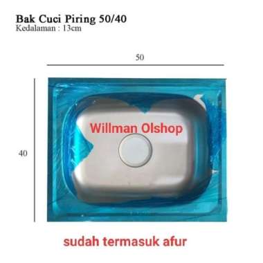 BAK CUCI PIRING KOTAK / TEMPAT CUCI PIRING / KITCHEN SINK