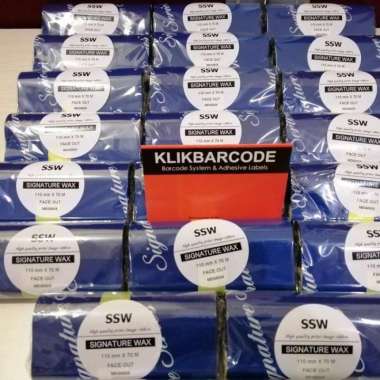 Ribbon Barcode Japan Wax Signature 110 X 70 Meter - Japan Quality