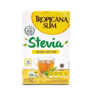 Promo Harga Tropicana Slim Sweetener Stevia 50 pcs - Blibli