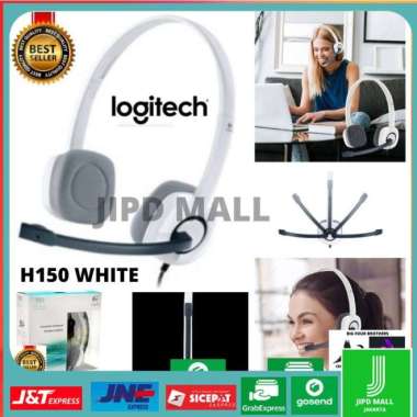 Headset Headphone Earphone Logitech H150 With Mic 118108 H150 Putih