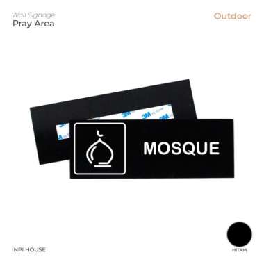 Mosque Signage Board - Logo Mushola - Mosque - Acrylic Sign