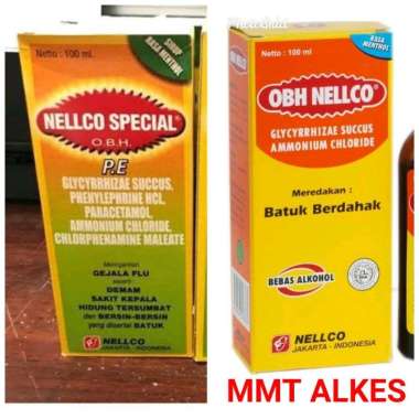 Nellco special pe 100ml Obh nellco pe - OBH Nelco Batuk Berdahak 100ml PE