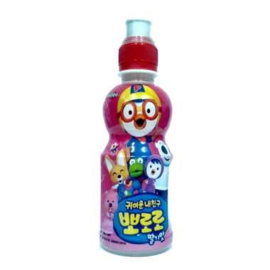 Pororo Minuman Strawbery Botol 235Ml