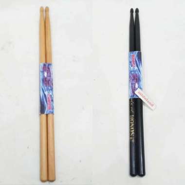 stik drum sticks stick perkusi kayu Hitam