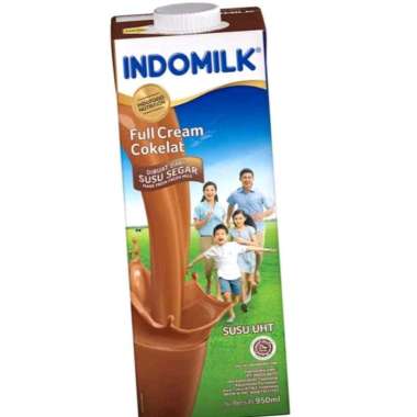 INDOMILK Susu UHT Full Cream 950 ml Coklat
