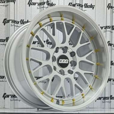 REP VELG BBS LM RING 16 SILVER VELG MOBIL MURAH GARASI VEG SURABAYA