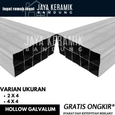 Hollow Galvalum 2x4 / 4x4 Tebal 0,30mm / Hollow plafon Bandung 4 X 4