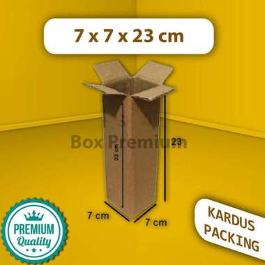 Kardus Dus Box Packing Packaging Standing Botol Tempat Minum 7x7x23 cm