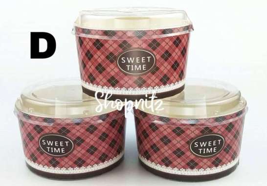 Paper Chiffon Cup Loyang kertas Premium Chifon Paper Cup Chiffon Motif D